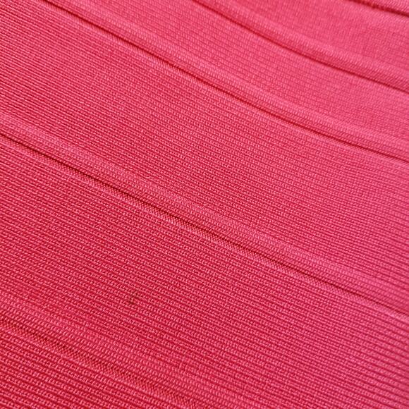 Herve Leger Candice Red Lipstick Dress Bodycon - Picture 12 of 14